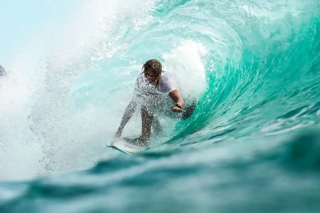 Surfing at Playa Bonita Las Terrenas
