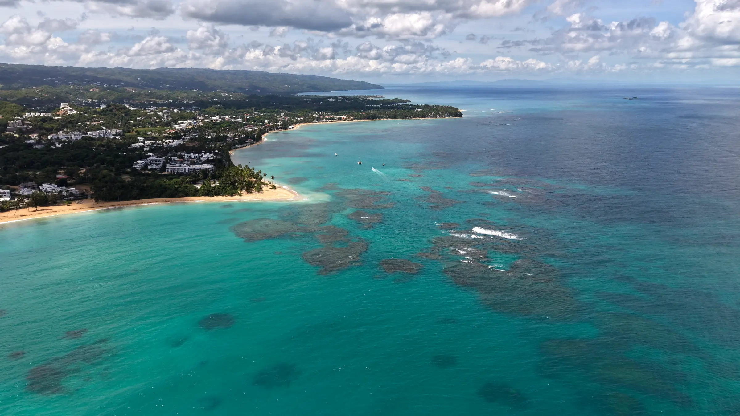 Las Terrenas beach at Punta Popy, Samaná, Dominican Republic